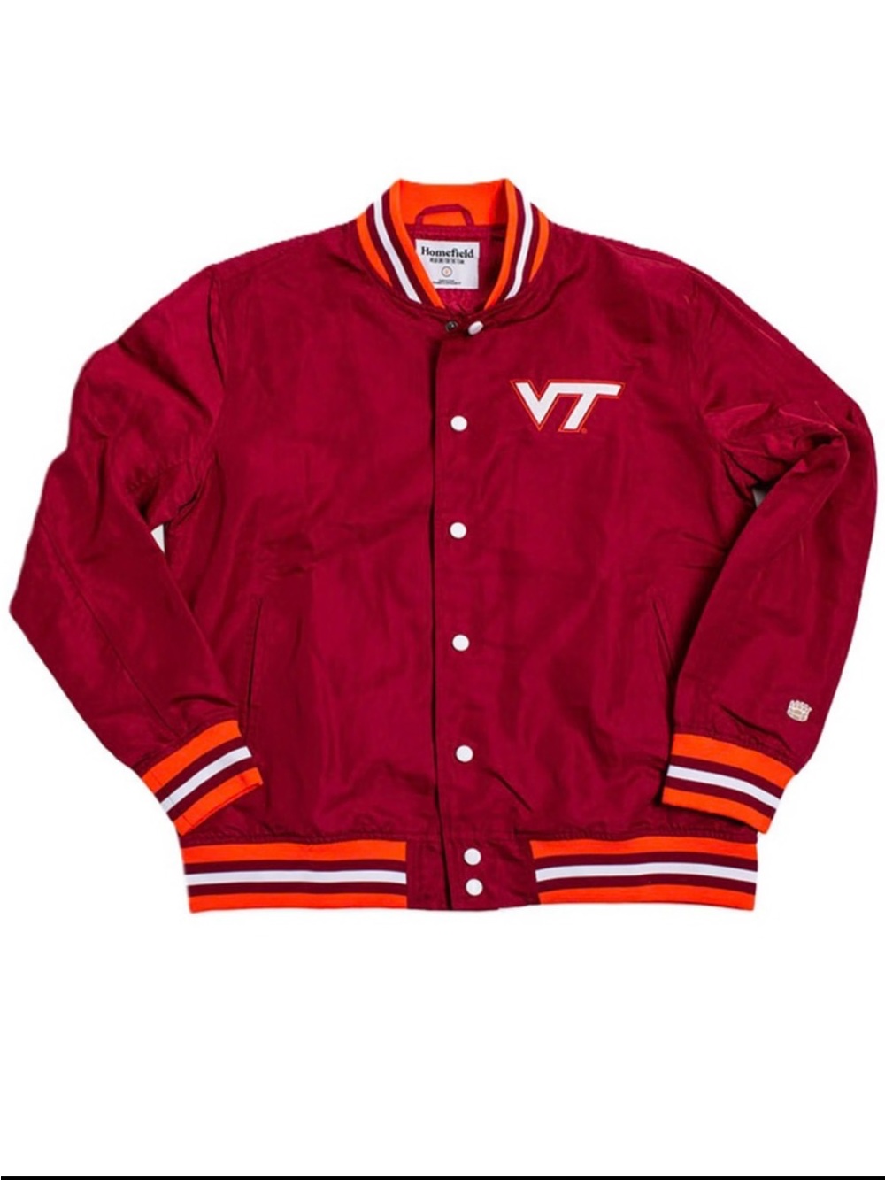 NWT Homefield Virginia Tech Hokies Men’s Lightweight Bomber Jacket, Size M